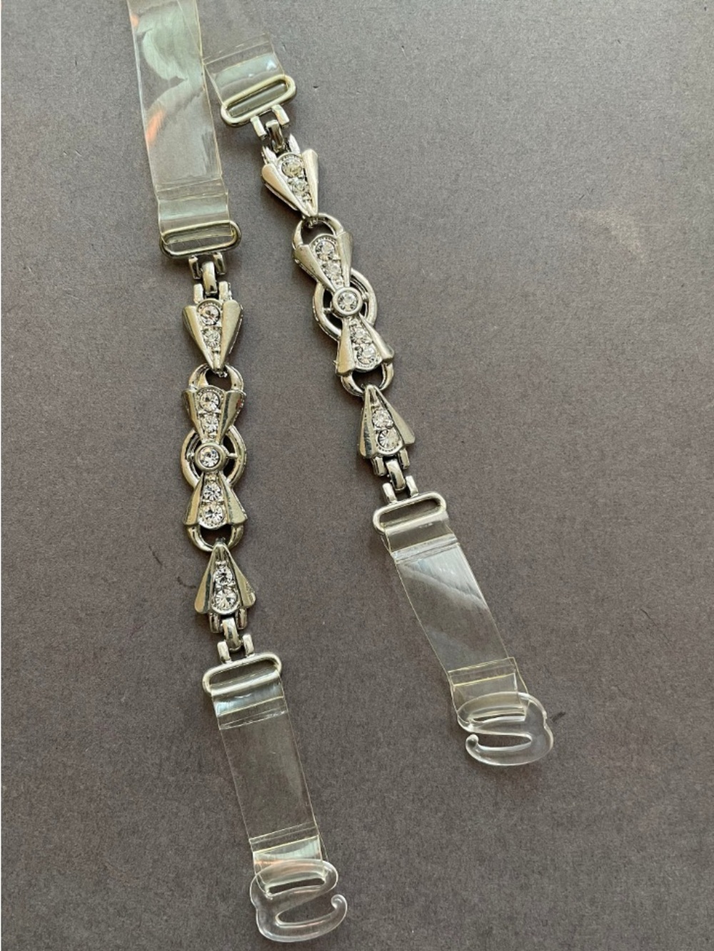 1 Pair Premade Art Deco Rhinestone Straps